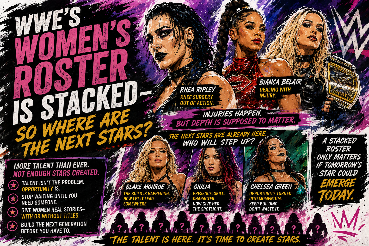 WWE’s Women’s Roster Is Stacked — So Where Are the Next Stars?